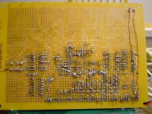 The soldering of our circuit board